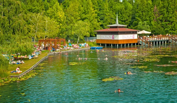 El famoso lago termal de Heviz — Foto de Stock