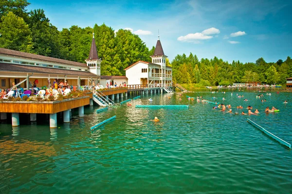 The famous Heviz thermal lake — Stock Photo, Image