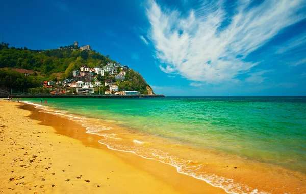 Strand von san sebastian — Stockfoto