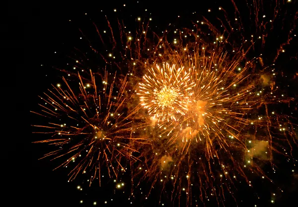 Fireworks in the night sky — Stock Photo, Image