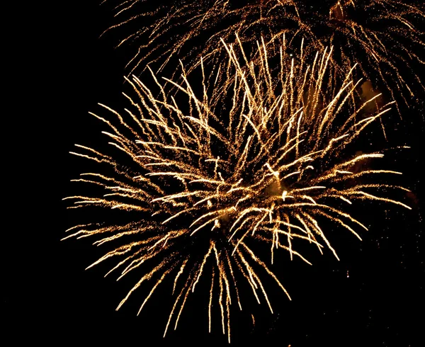Fireworks in the night sky — Stock Photo, Image