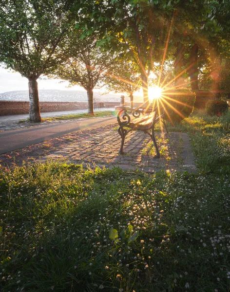 Arpad Toth Promenade Sommer Budapest — Stockfoto