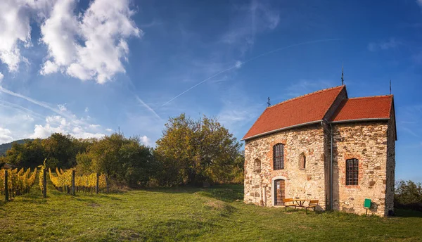 Medieval Chapel Kisapti Hungary Autumn — Stock Photo, Image