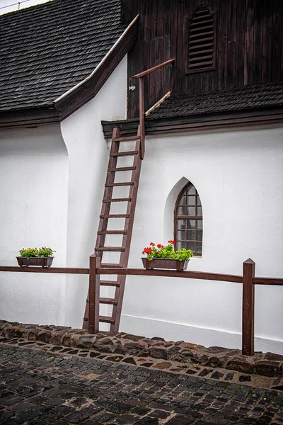 Hollk Hungary October 2020 Traditional Stone Houses Old Town Hollk — Stock Photo, Image