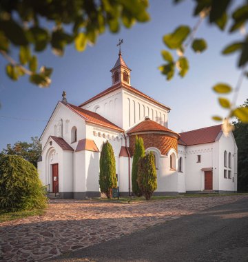 Macaristan Fonyod 'da güzel bir tapınak.