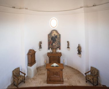 Interior of the Terezia Chapel in Tarcal, Hungary