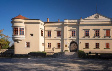 SAROSPATAK, HUNGARY - 25 OCTOBER, 2021: Exterior of the famous medieval castle of Sarospatak, Hungary.