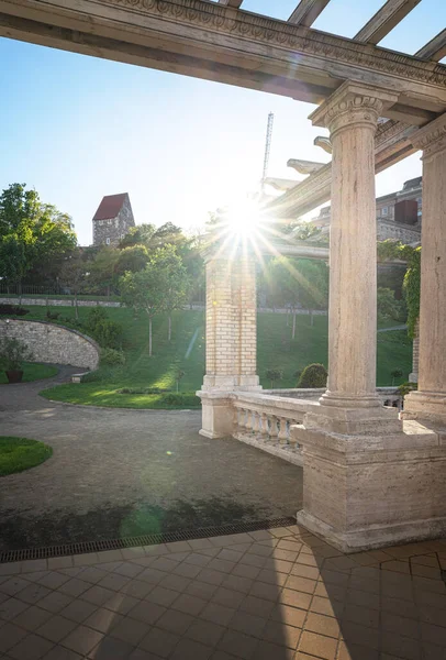 Varkerův Bazar Zahradní Pavilon Královského Paláce Budapešti Maďarsko — Stock fotografie