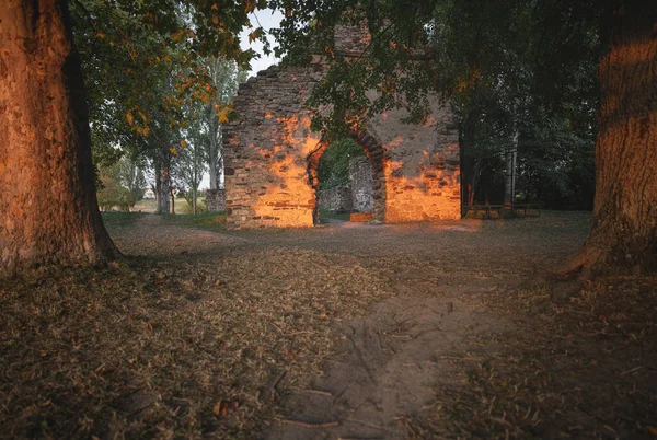 Medeltida Ruin Tempel Vid Sjön Balaton Ungern — Stockfoto