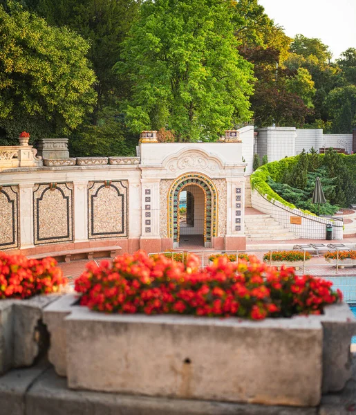 Budapest Hungary July 2021 Varmebad Ved Gellert Budapest Ungarn – stockfoto