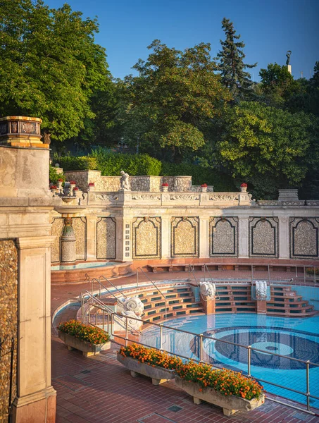 Budapest Hungary July 2021 Varmebad Ved Gellert Budapest Ungarn – stockfoto