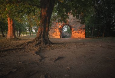 Macaristan, Balaton Gölü 'ndeki Ortaçağ harabe tapınağı