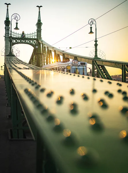 Detalhe Ponte Liberdade Budapeste Hungria — Fotografia de Stock