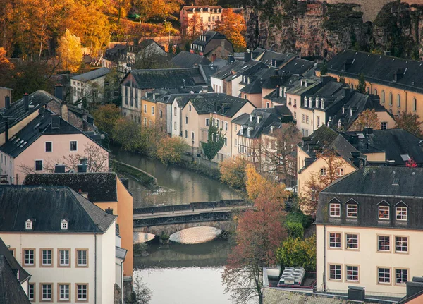 Vista Panorámica Del Casco Antiguo Luxemburgo —  Fotos de Stock