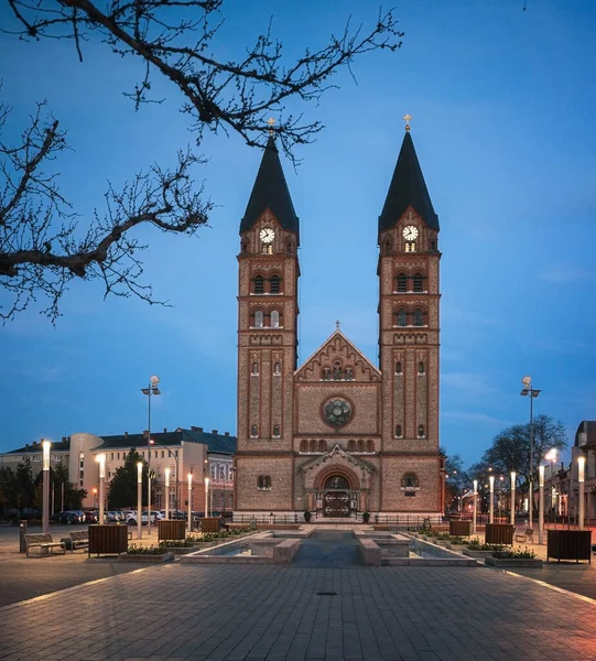 View Cathedral Nyiregyhza Hungary — Fotografia de Stock