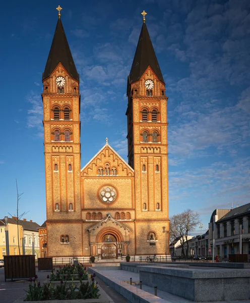 Nyiregyhaza Hungria Abril 2022 Vista Sobre Catedral Nossa Senhora Hungria — Fotografia de Stock