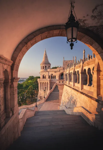 Fiskarbastion Budapest Morgonen — Stockfoto