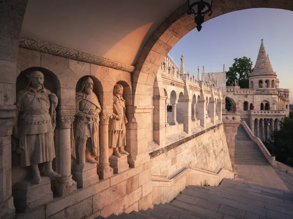 Fiskarbastion Budapest Morgonen — Stockfoto