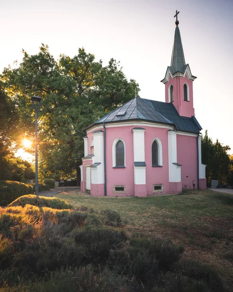 Famous Pink Chapel Balatonboglar Hungary — Stock Photo, Image