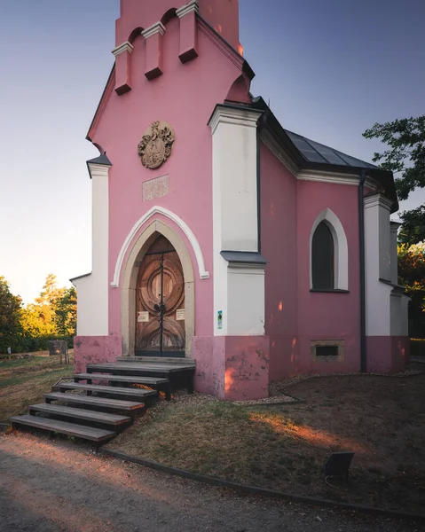 Słynna Różowa Kaplica Balatonboglar Węgry — Zdjęcie stockowe
