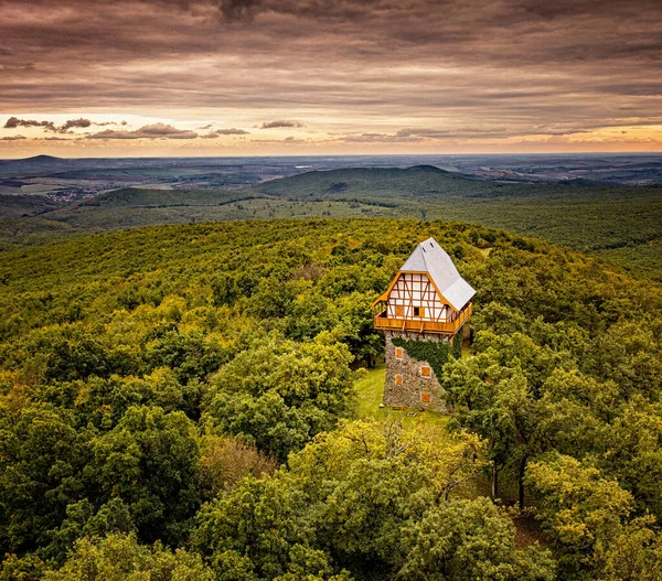 Slavný Sasbrc Vyhlídka Bujk Maďarsko Podzim — Stock fotografie