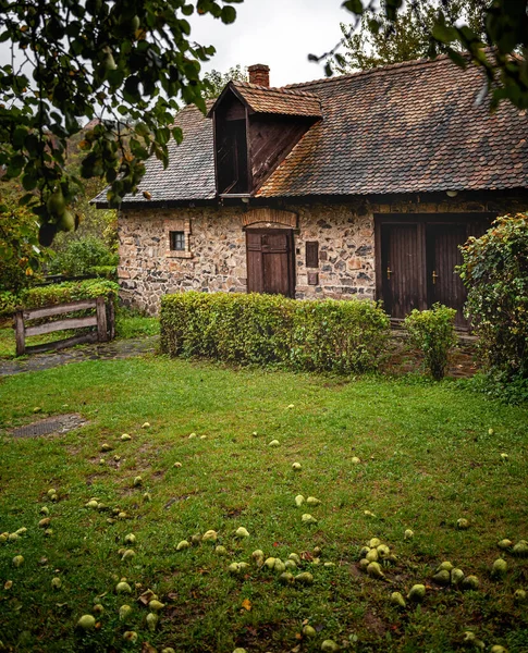 Holloko Hongarije Oktober 2020 Traditionele Stenen Huizen Oude Binnenstad Van — Stockfoto