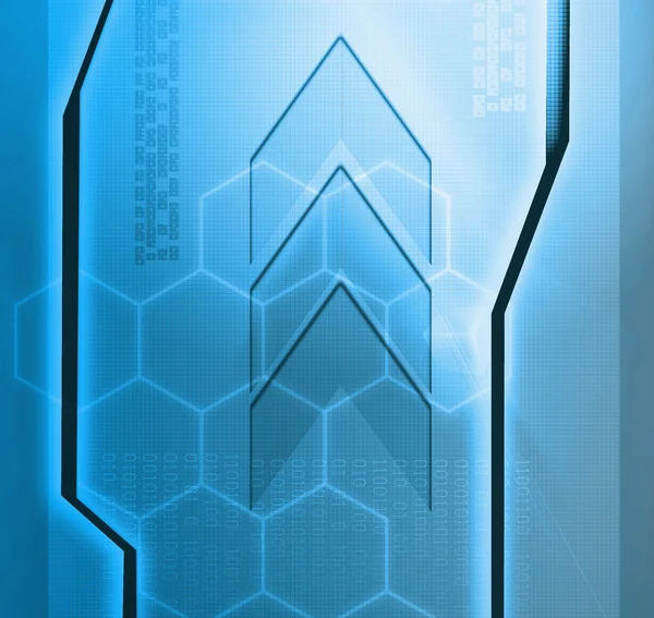 Designed blue technology background — Stock Photo, Image