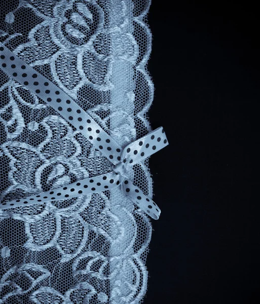 White lace underwear background — Stock Photo, Image