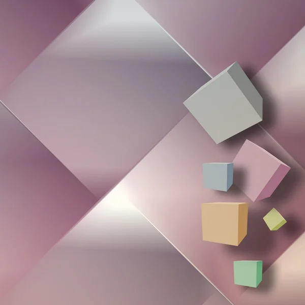 Sfondo astratto con cubi — Foto Stock