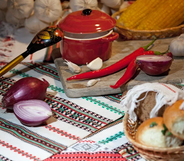 Traditional Ukrainian snack — Stock Photo, Image