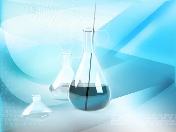 Laboratory flasks — Stock Photo, Image