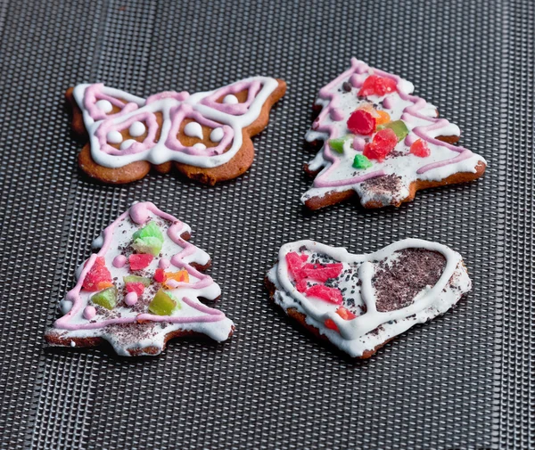 Gingerbread cookies on the table — Stock Photo, Image