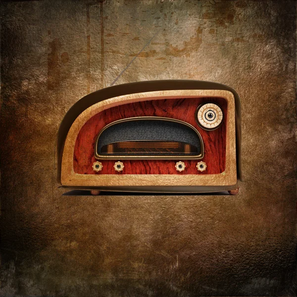 Retro styled radio — Stock Photo, Image