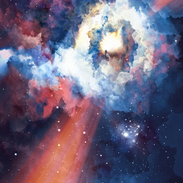 Abstraktní barevné pozadí. Velká galaxie — Stock fotografie