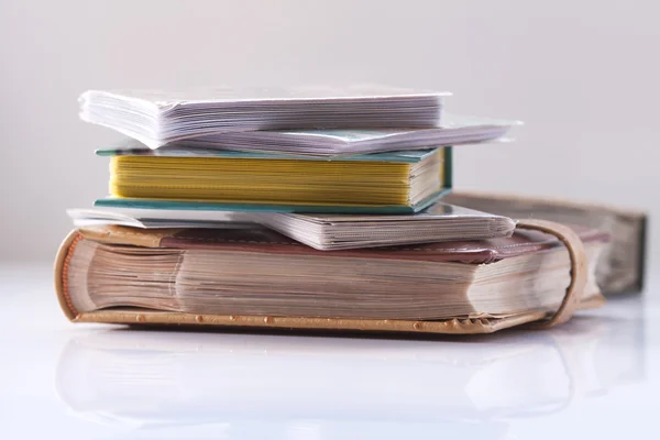 Stack di libri isolati — Foto Stock