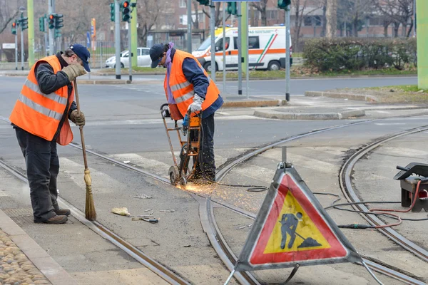 Trabajos metropolitanos — Foto de Stock