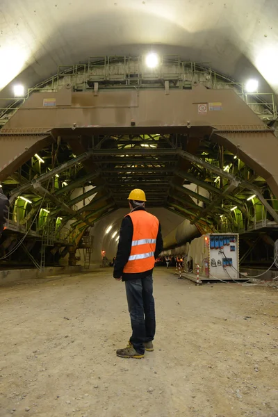 Arbeiten im Tunnel — Stockfoto