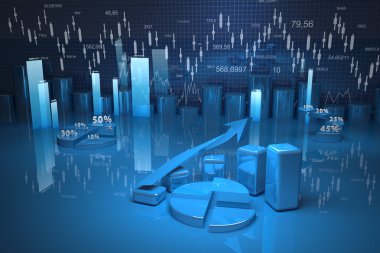 İş Finans şeması, bar, grafik diyagramı