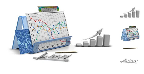 Gráfico de finanzas empresariales, diagrama, barra, gráfico — Archivo Imágenes Vectoriales