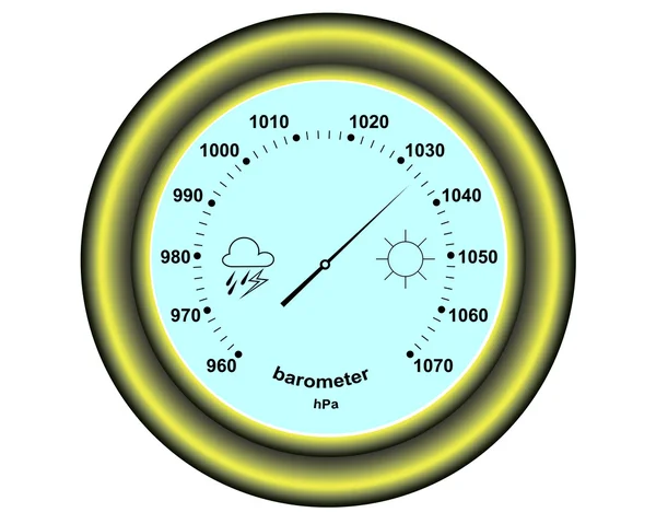 Ronde barometer — Stockvector