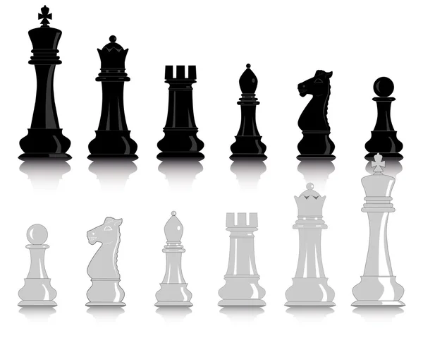 Šachové figurky Stock vektory, Royalty Free Šachové figurky Ilustrace |  Depositphotos®