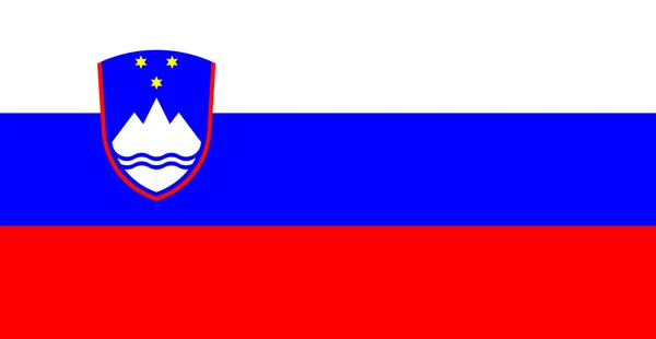 Bandera de Eslovenia — Vector de stock