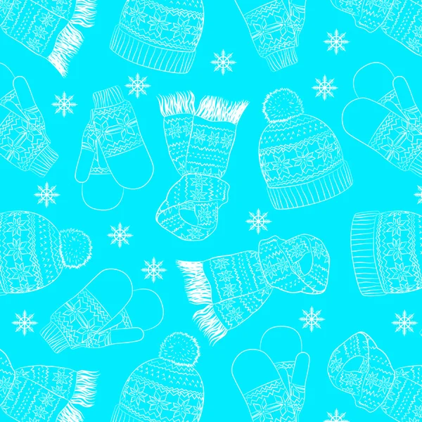 Modèle d'hiver bleu — Image vectorielle