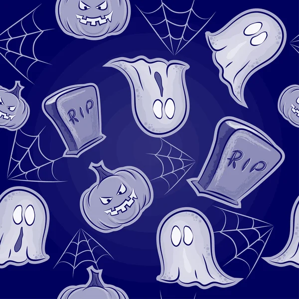 Textura inconsútil de miedo en Halloween — Archivo Imágenes Vectoriales