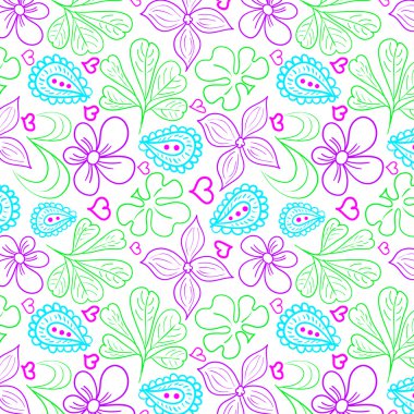 çiçekler ile sorunsuz doku