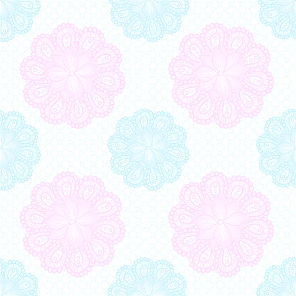 Seamless background with flowers — Stock Vector