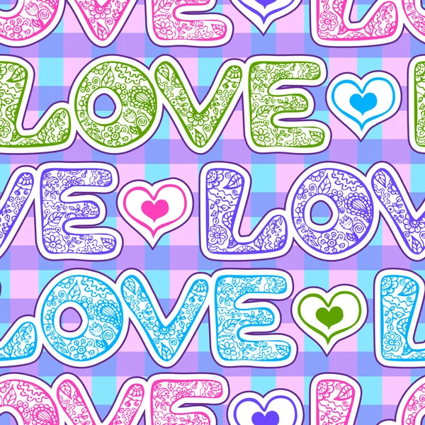 Love wrapping paper — Stock Vector