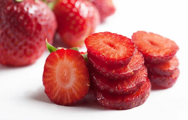 Fresh organic strawberries — Stock Photo, Image