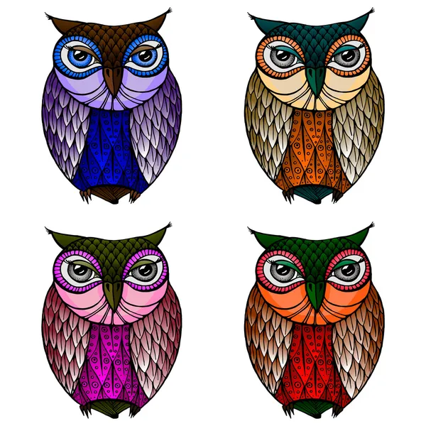 Hibou - Illustration — Image vectorielle