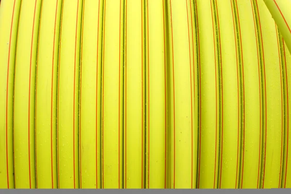 Yellow plastic conduit — Stock Photo, Image